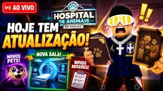 🔴 HOSPITAL DE ANIMAIS AO VIVO 😍 ATUALIZAÇÃO HOJE😎 SEGUNDO ANDAR E MAIS HISTÓRIA 😱 #roblox