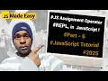 JavaScript Tutorial 2025 - JavaScript Assignment Operator concept in full detail in Hindi