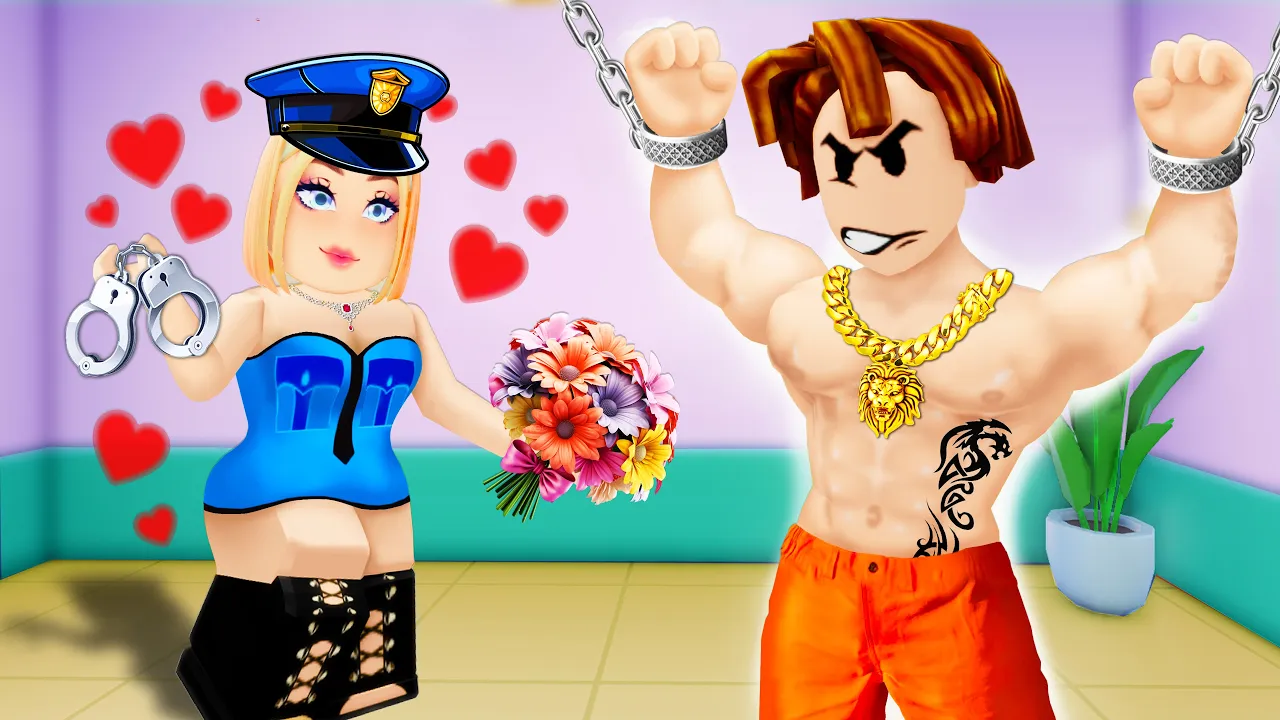 Outline Video ROBLOX Brookhaven 🏡RP - FUNNY MOMENTS: Shocking News: Police Love Criminals? | Roblox Idol