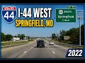 Driving I-44 West Through Springfield Missouri Dashcam Road Trip 2022