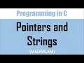 Pointers and Character Strings Malayalam tutorial