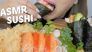 SUSHI ASMR* Sockeye & Atlantic Salmon Sashimi with Assorted Sushi CONES | N.E Let's Eat