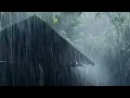 Sleep Instantly Within 3 Minutes with Heavy Rain & Thunder on Ancient House in Foggy Forest at Night