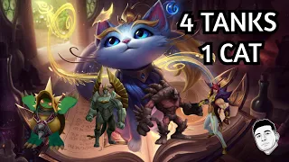 CAN YUUMI CARRY 4 TANKS (LEAGUE OF LEGENDS FUNNY MOMENTS)
