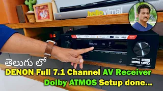 denon 7 1 ch av receiver dolby atmos full setup ready in telugu
