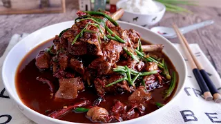 Fall-Off-the-Bone Spicy Sichuan Pork Ribs 四川香辣红烧排骨 Chinese Braised Meat Lamb Beef Chicken Recipe