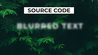 Text Focus Blur Effect using HTML and CSS CSS Text Blur