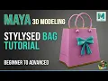 Autodesk Maya Tutorial for Beginners Shopping Bag 3D Modeling Step by Step