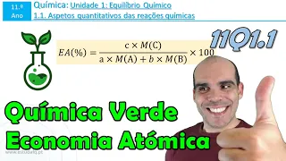 O que é a Química Verde e a Economia Atómica? | Exercício | 11Q1.1.