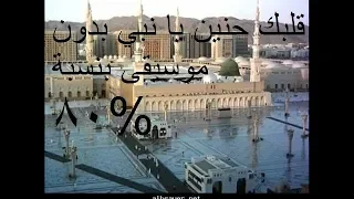 قلبك حنين يا نبي بدون موسيقى بنسبة     دندنها