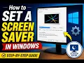 How to Set a Screen Saver in Windows Screen Saver Settings Tutorial Beginner Friendly
