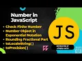 JavaScript Number Functions Check Finite Exponential Round Local Precision