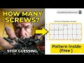 How many drywall screws