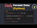 Transform Numbers Dates File Sizes in Human-Readable Format Python humanize Library