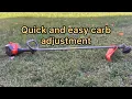 Carb adjustment on Husqvarna weed eater 128LD - Quick and Easy