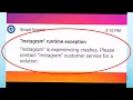 How to fix instagram runtime exception problem in vivo phone 2022 instagram runtime crash problem