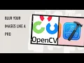 How to Apply Gaussian Blur Median Blur to Image using OpenCV in native iOS app