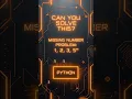 What s the MISSING Number in Your List