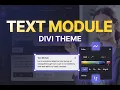 How to Use Text Module in Divi Theme Beginner Tutorial 2026