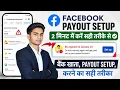 Set Up Payout Account Facebook 2026 Tax information setup Facebook 0 expired on January Facebook