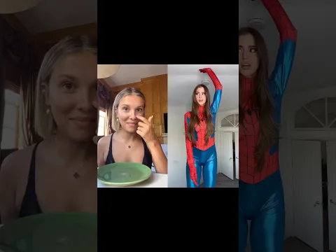 Millie Bobby Brown Reacts To Spider-Man Brand New Day | #reaction #tiktok #shorts