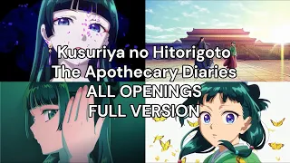 kusuriya no hitorigoto the apothecary diaries all openings season 1 u0026 2 full version