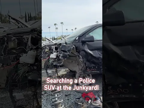 Searching a Police SUV at the Junkyard!
