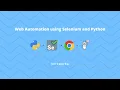 Web Automation using Selenium and Python