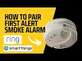 Ring Alarm - How To Connect and Pair First Alert Smoke Alarm and Smartthings