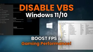 Disable VBS on Windows BOOST FPS Gaming Performance