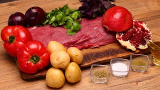 MEAT with VEGETABLES in the OVEN.