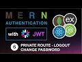 MERN Stack Authentication with JWT Part 6 Route Authentication - Logout