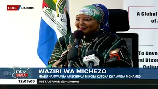 Download Waziri anayeondoka,  Amina Mohammed ampokeza waziri Ababu Namwamba mamlaka MP3