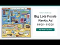 Big Lots Foods Weekly Ad 26 - 26 Top 10 Deals