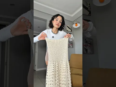 Minha coleção de vestidos de crochê parte 1 - qual você usaria? #crochet #moda #croche