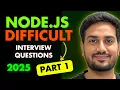 Top 5 MOST Difficult Node js Interview Questions With Answers Explanations