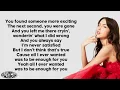 Download Lagu Olivia Rodrigo - enough for you (Lyrics)