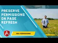 Ngx-permissions Tutorial - Preserve permissions on page refresh