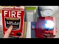 December testing Fire alarm emergency lighting generator and UPS s