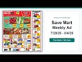 Save Mart Weekly Ad 26 - 26 Top 10 Deals