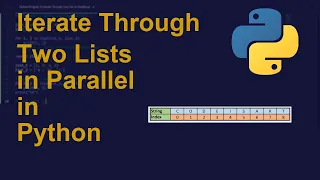 Iterate Through Two Lists in Parallel in Python Python Examples Python Coding Tutorial