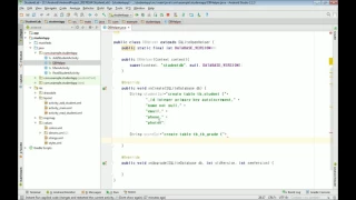 Android App Development Tutorial Step5 Android DBMS - SQLite DBHelper Class