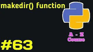 Create Directory with OS makedir function