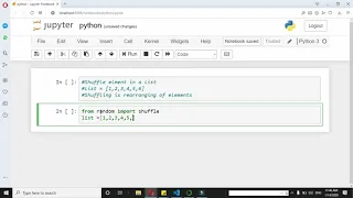 How to shuffle elements in a list python program to rearrange list items