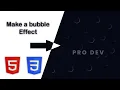Make Bubble Effect Animation using HTML CSS