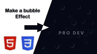 Make Bubble Effect Animation using HTML CSS