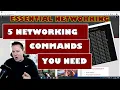 Networking Commands ipconfig ping arp tracert netstat