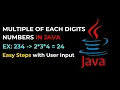 Multiply Digits in a Number Using Java Step-by-Step Explanation Digit Multiplication