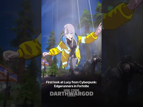 First look at Lucy from Cyberpunk: Edgerunners in Fortnite #cyberpunk #edgerunners