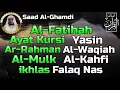 Download Lagu Surah Al Fatihah (Ayat Kursi) Yasin,Ar Rahman,Al Waqiah,Al Mulk,Al Kahfi \u0026 3 Quls By Saad Al Ghamdi